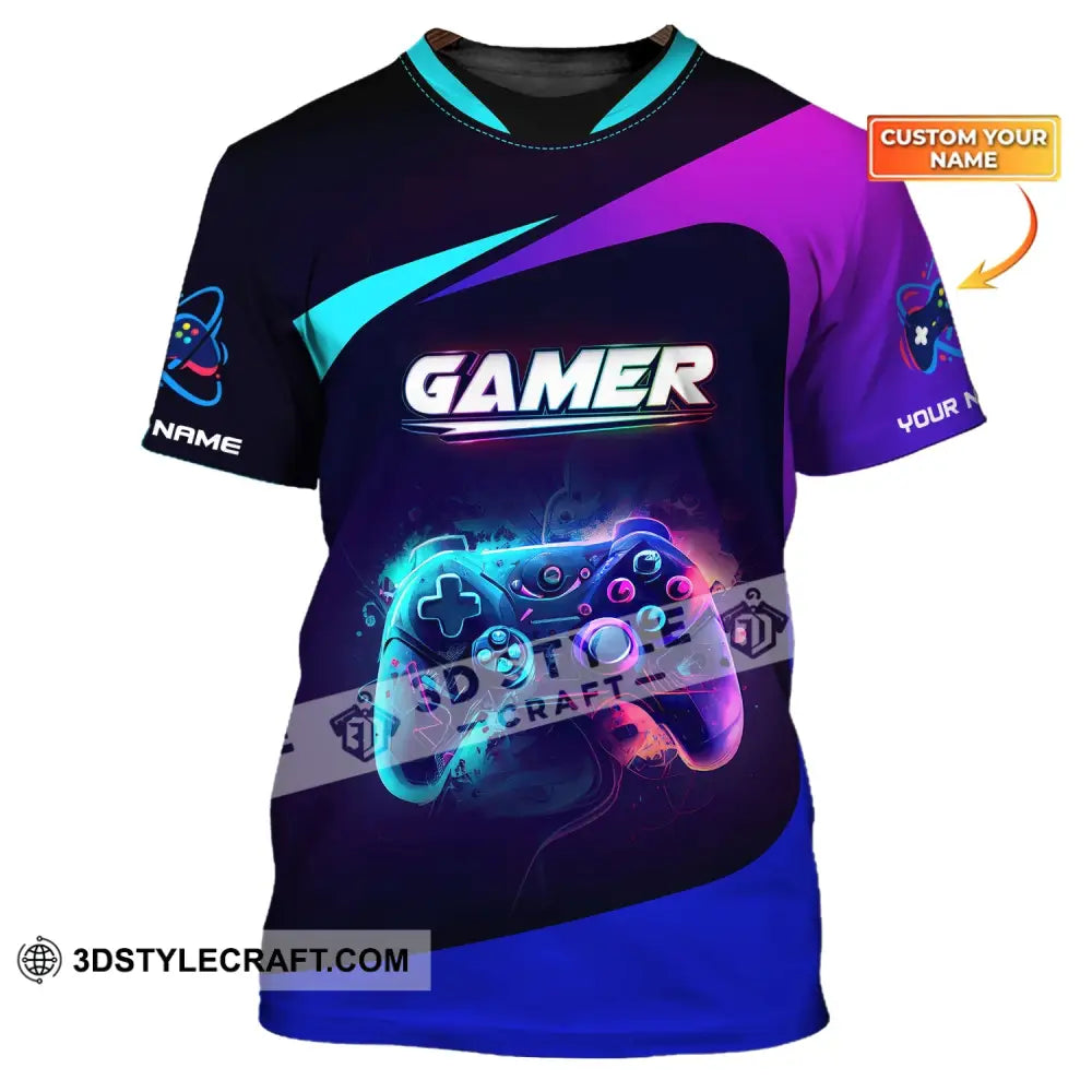 Unisex Shirt Custom Name Gamer T-Shirt Gift For Game Lover T-Shirt