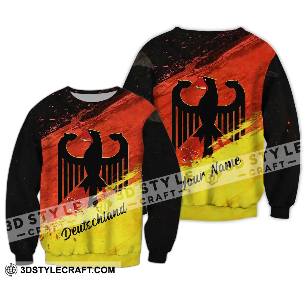 Unisex Shirt - Custom Name Germany Bundesrepublik Deutschland Long Sleeve / S T-Shirt