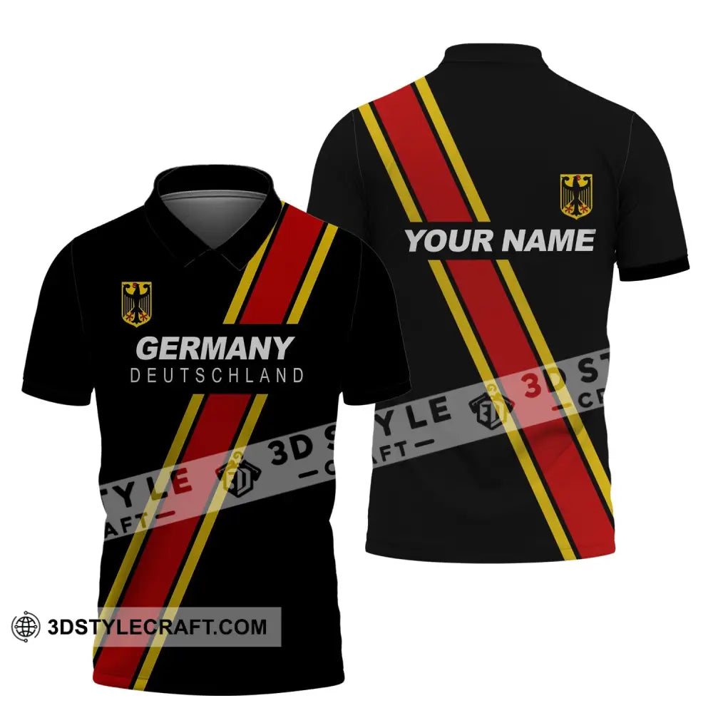 Unisex Shirt - Custom Name Germany Deutschland Sport Style Polo / S T-Shirt