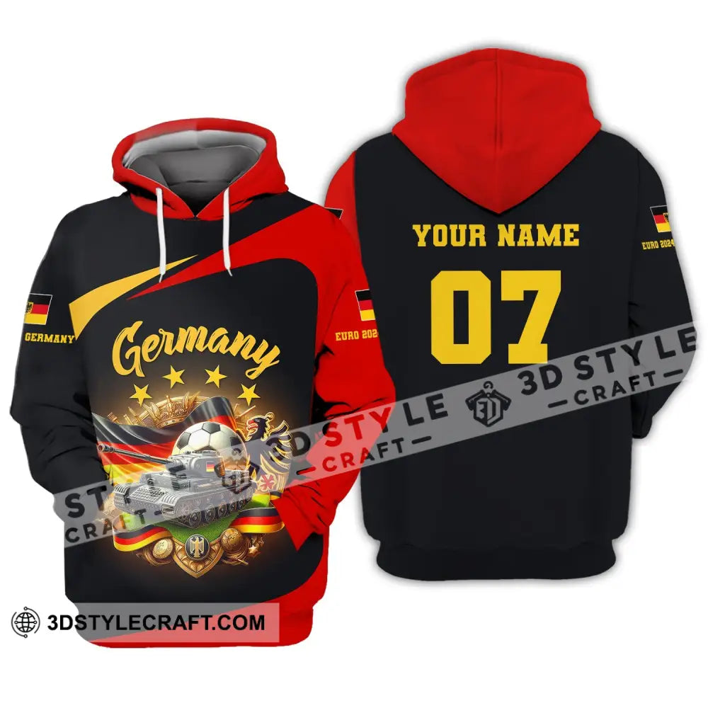 Unisex Shirt Custom Name Germany Football Polo Long Sleeve Soccer Lover Hoodie / S T-Shirt