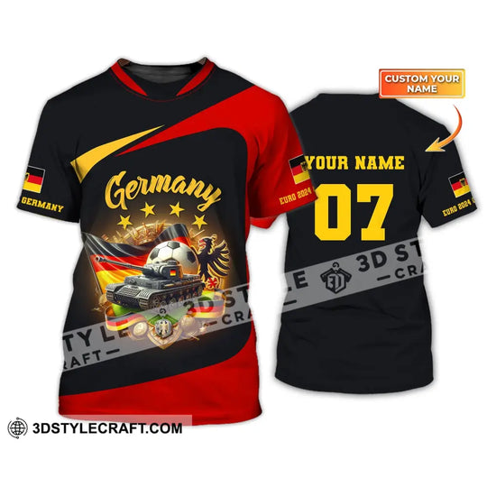 Unisex Shirt, Custom Name Germany Football Shirt, Germany Football Polo Long Sleeve, Soccer Lover Shirt style option 2