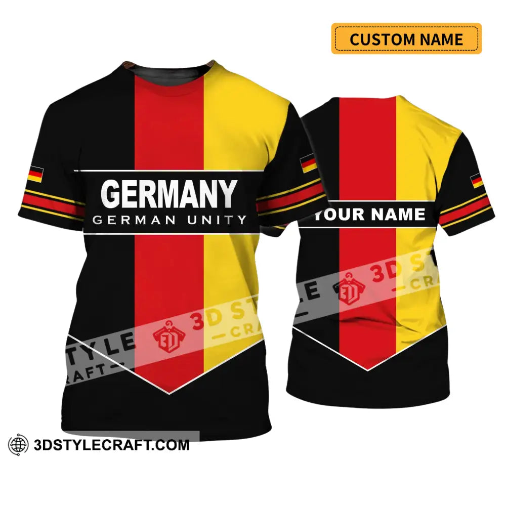 Unisex Shirt - Custom Name Germany German Unity T-Shirt