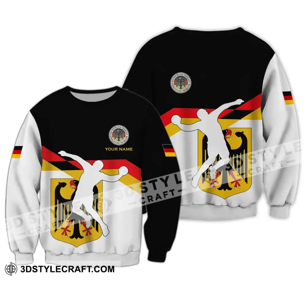 Unisex Shirt - Custom Name Germany Handball Long Sleeve / S T-Shirt