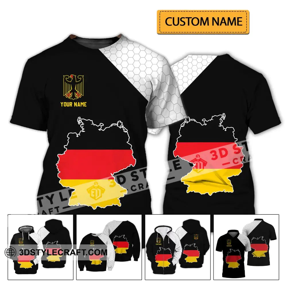 Unisex Shirt - Custom Name Germany Map Version T-Shirt