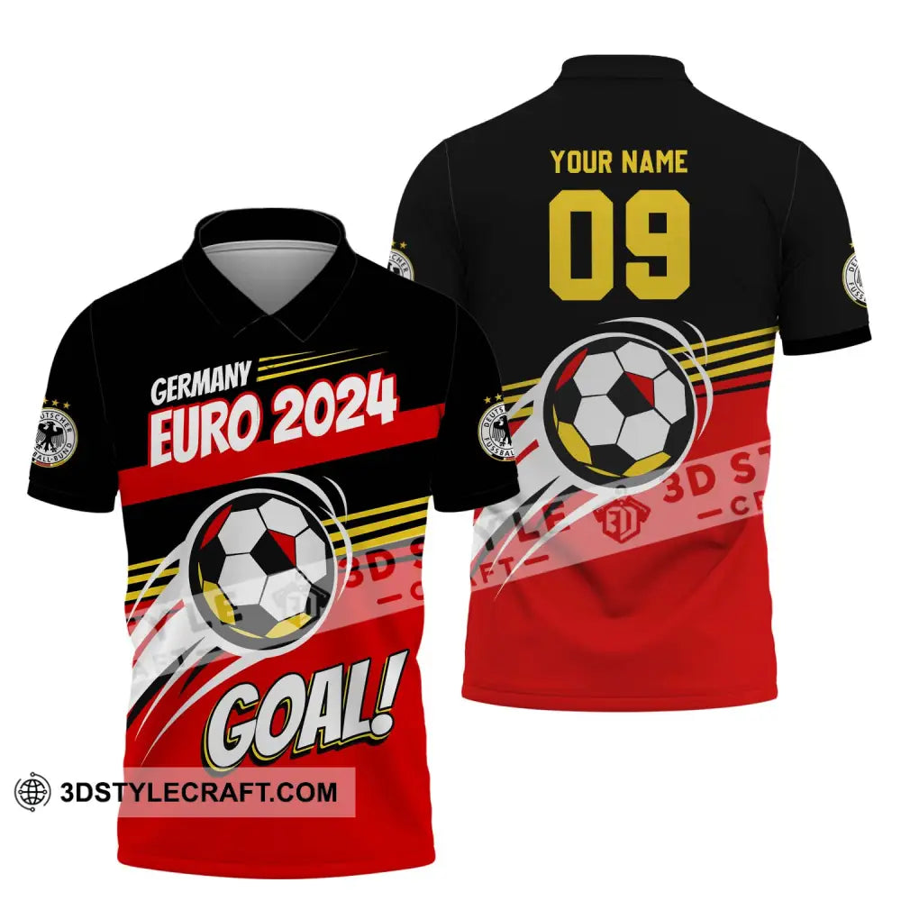 Unisex Shirt - Custom Name Germany National Team Euro 2024 Goal! Polo / S T-Shirt