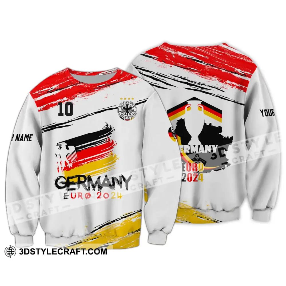 Unisex Shirt - Custom Name Germany National Team Euro 2024 Long Sleeve / S T-Shirt