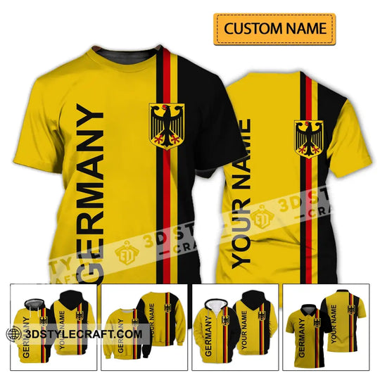 Unisex Shirt - Custom Name Shirt - Germany Straight All Over Style Name Shirt style option 2