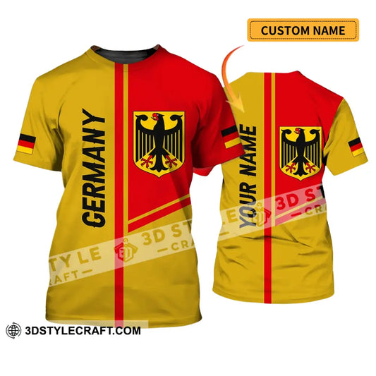 Unisex Shirt - Custom Name Germany Style 3D T-Shirt