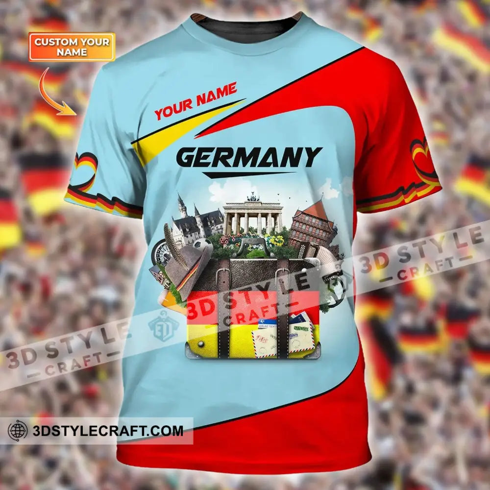 Unisex Shirt Custom Name Germany T-Shirt German Love Gift