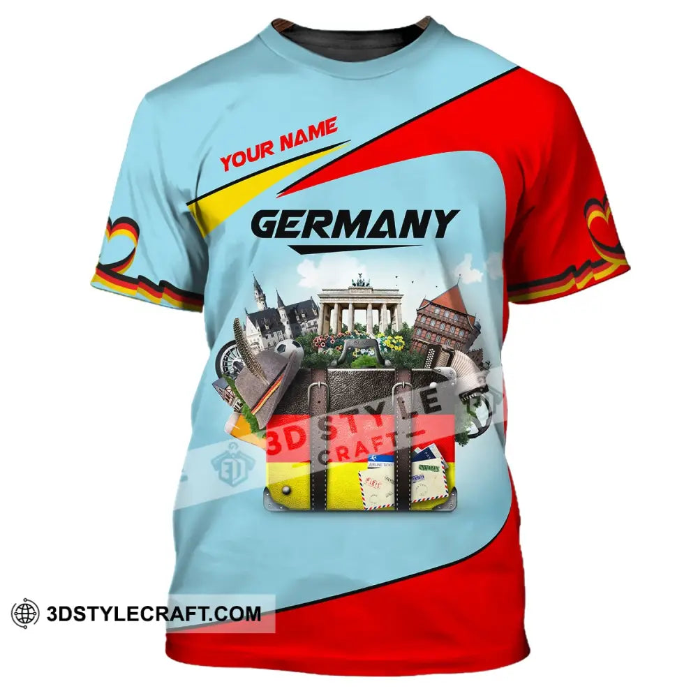 Unisex Shirt Custom Name Germany T-Shirt German Love Gift / S