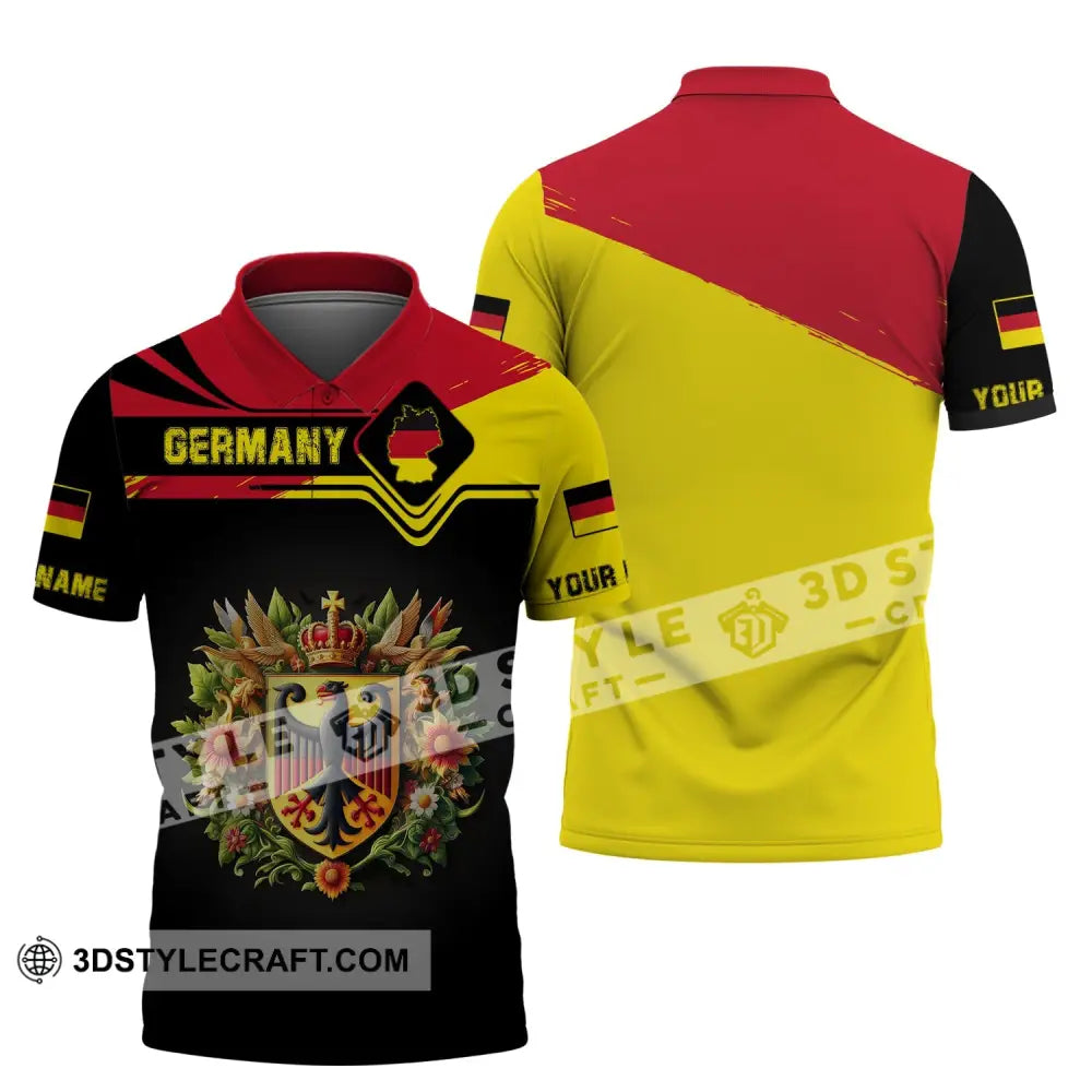 Unisex Shirt Custom Name Germany T-Shirt German Pride Gift Polo / S