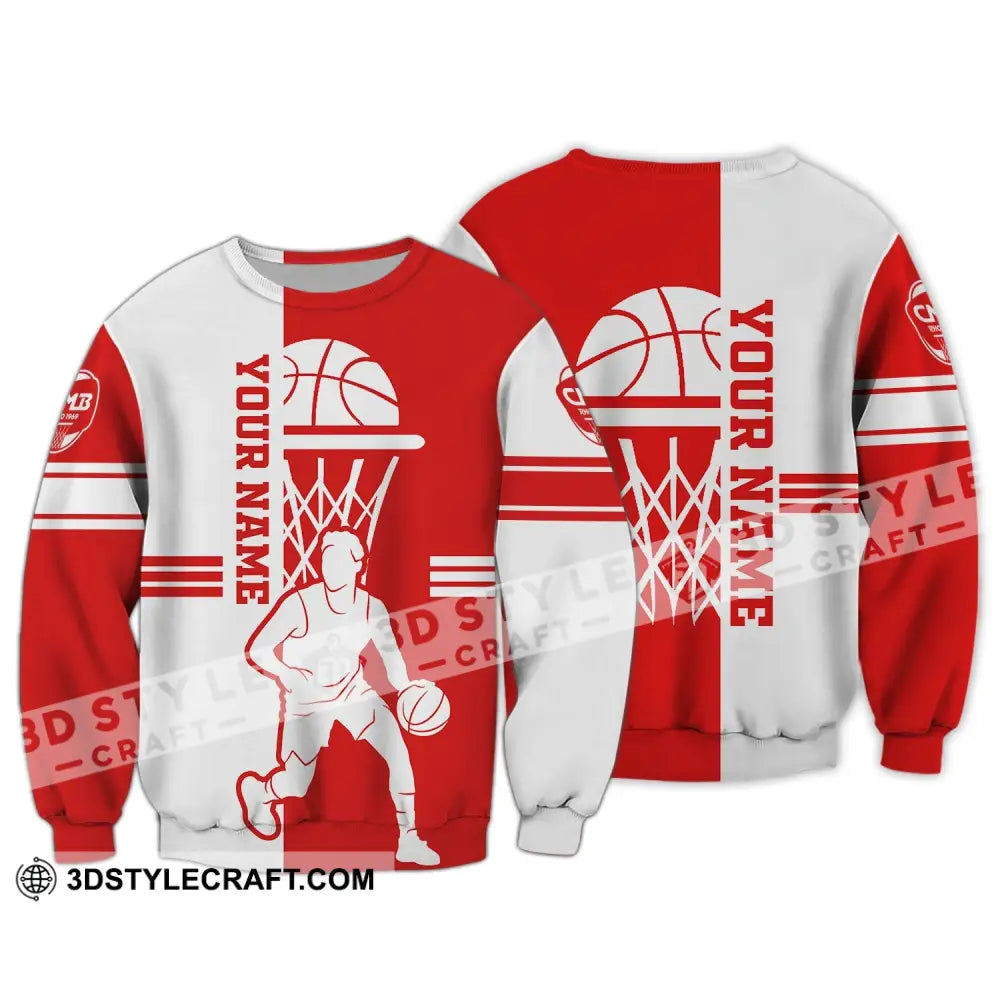 Unisex Shirt - Custom Name Gift For Basketball Player Star Long Sleeve / S T-Shirt