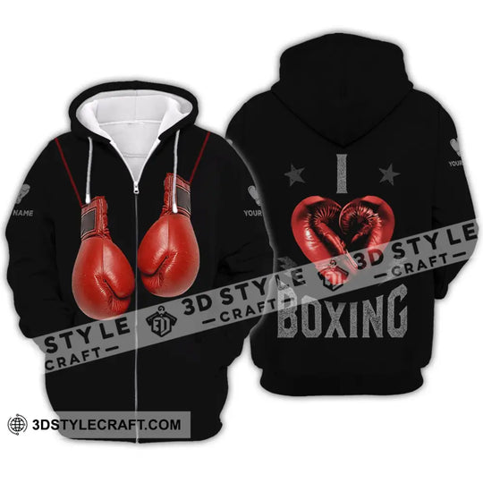 Unisex Shirt - Custom Name Shirt - Gift For Boxing Lover, Custom Boxing Name Shirt style option 4