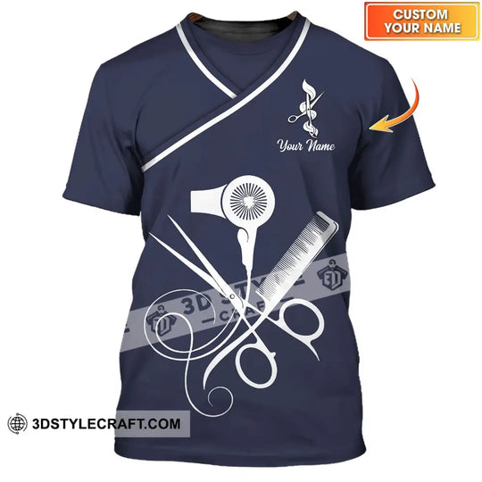 Unisex Shirt - Custom Name Shirt - Gift For Hairdresser Lover, Custom Name Hairdresser Shirt style option 1
