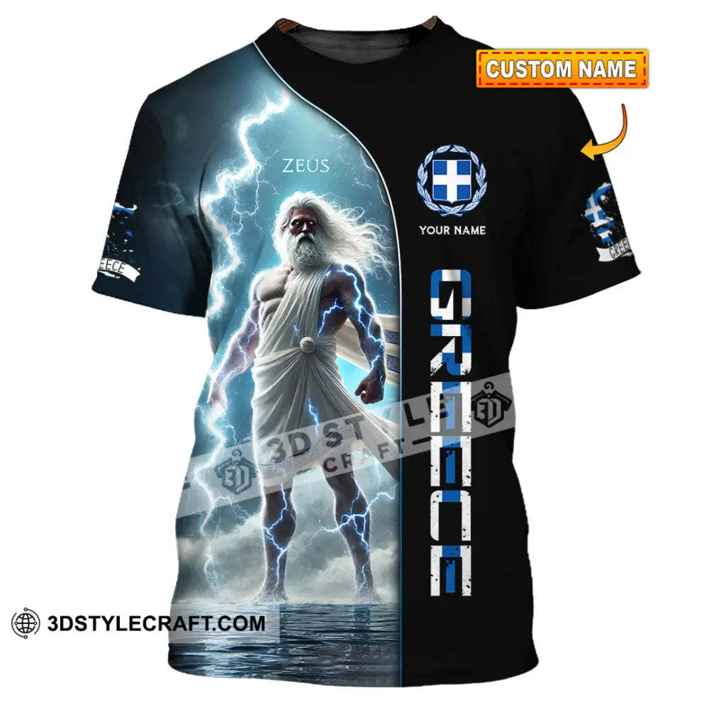Unisex Shirt Custom Name Greece T-Shirt Lover Gift T-Shirt