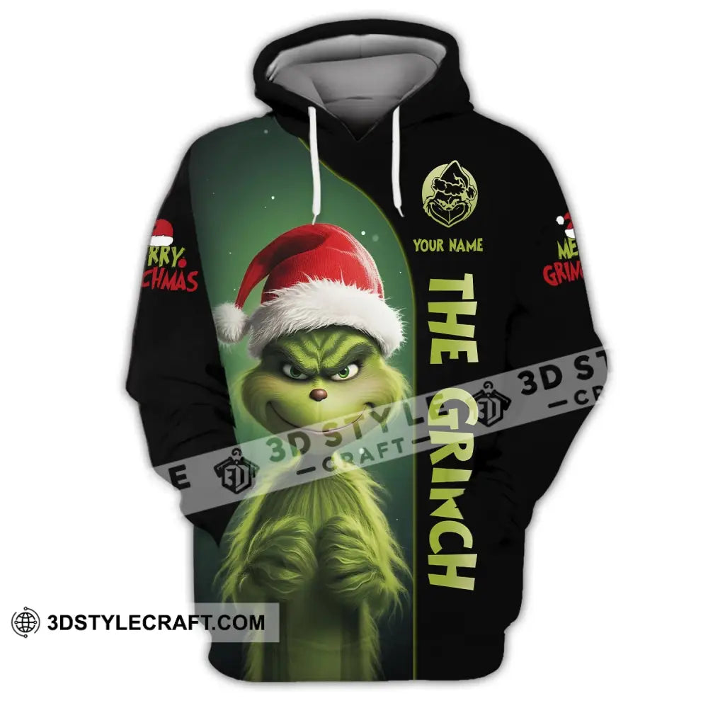 Unisex Shirt Custom Name Grinch Christmas Merry Grinchmas Gift Hoodie / S T-Shirt