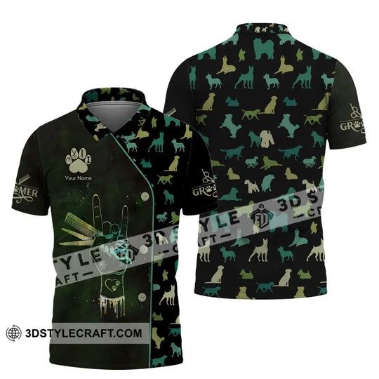 Unisex Shirt, Custom Name Groomer Shirt, Pet Grooming T-Shirt, Pet Groomer Hoodie style option 3