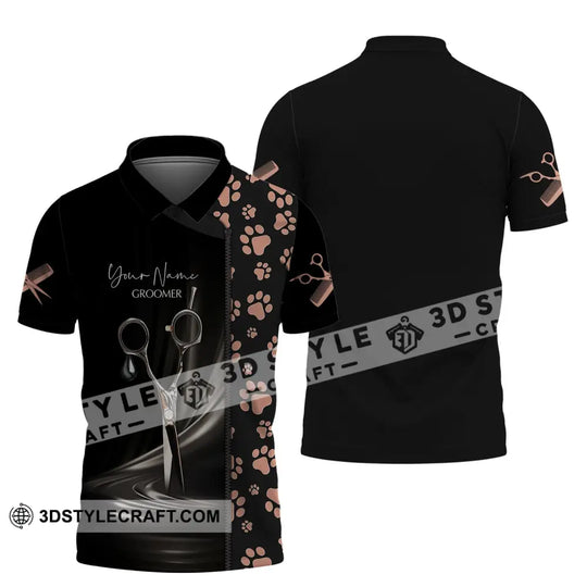 Unisex Shirt, Custom Name Groomer Shirt, Groomer T-Shirt, Gift for Groomer style option 3