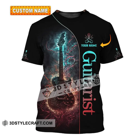 Unisex Shirt, Custom Name Guitarist Shirt, Guitar Lover Gift style option 1