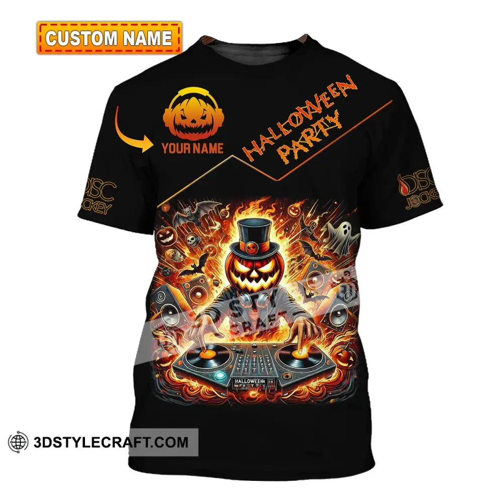 Unisex Shirt - Custom Name Halloween Party T-Shirt