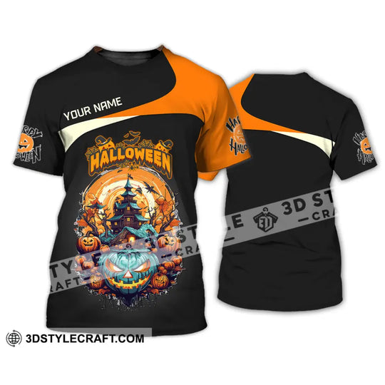 Unisex Shirt, Custom Name Halloween Shirt, Halloween Polo Long Sleeve Shirt, Halloween Gift style option 2