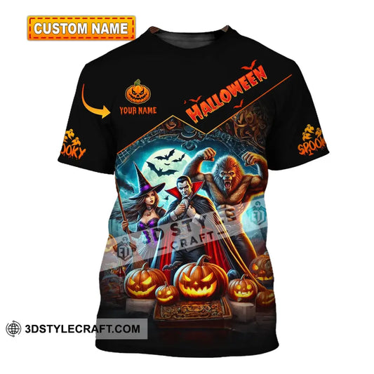 Unisex Shirt - Custom Name Halloween Spooky T-Shirt