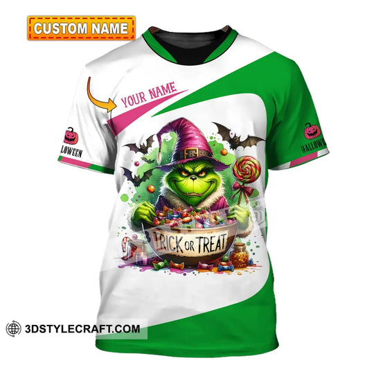 Unisex Shirt, Custom Name Halloween Shirt, Trick Or Treat T-Shirt, Halloween Gift style option 1