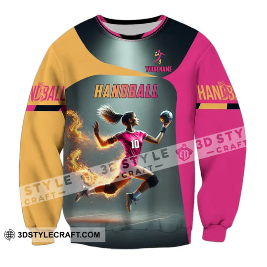 Unisex Shirt - Custom Name Shirt Handball style option 4