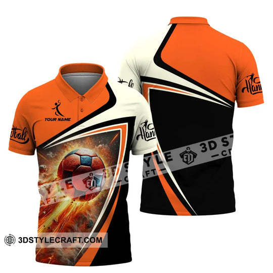 Unisex Shirt, Custom Name Handball Shirt, Handball Love T-Shirt style option 4