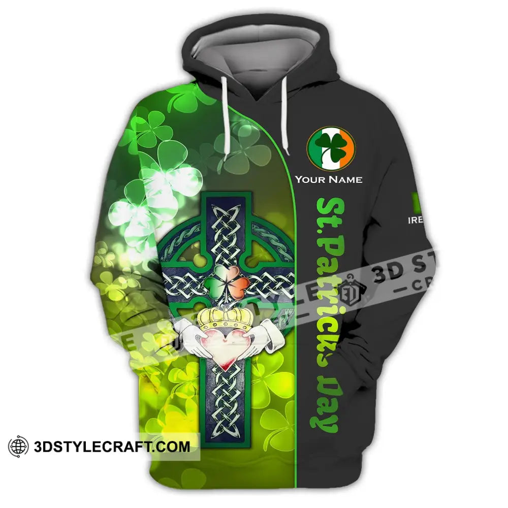 Unisex Shirt - Custom Name Happy Saint Patrick’s Day Gift For St.patrick’s Hoodie / S T-Shirt