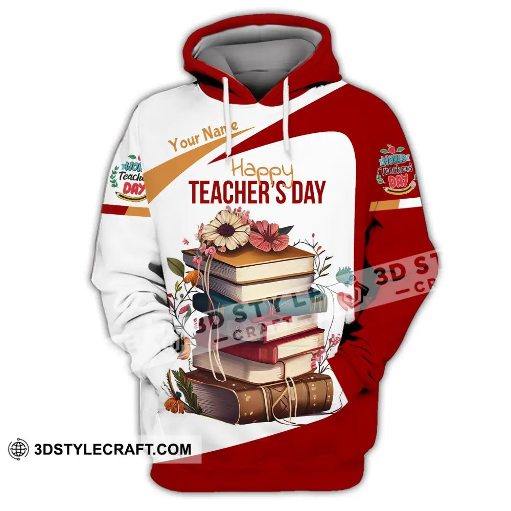 Unisex Shirt - Custom Name Happy Teacher’s Day Hoodie / S T-Shirt