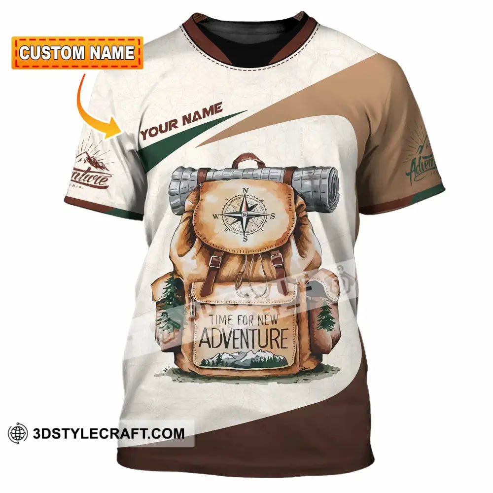 Unisex Shirt Custom Name Hiking Polo Long Sleeve T-Shirt