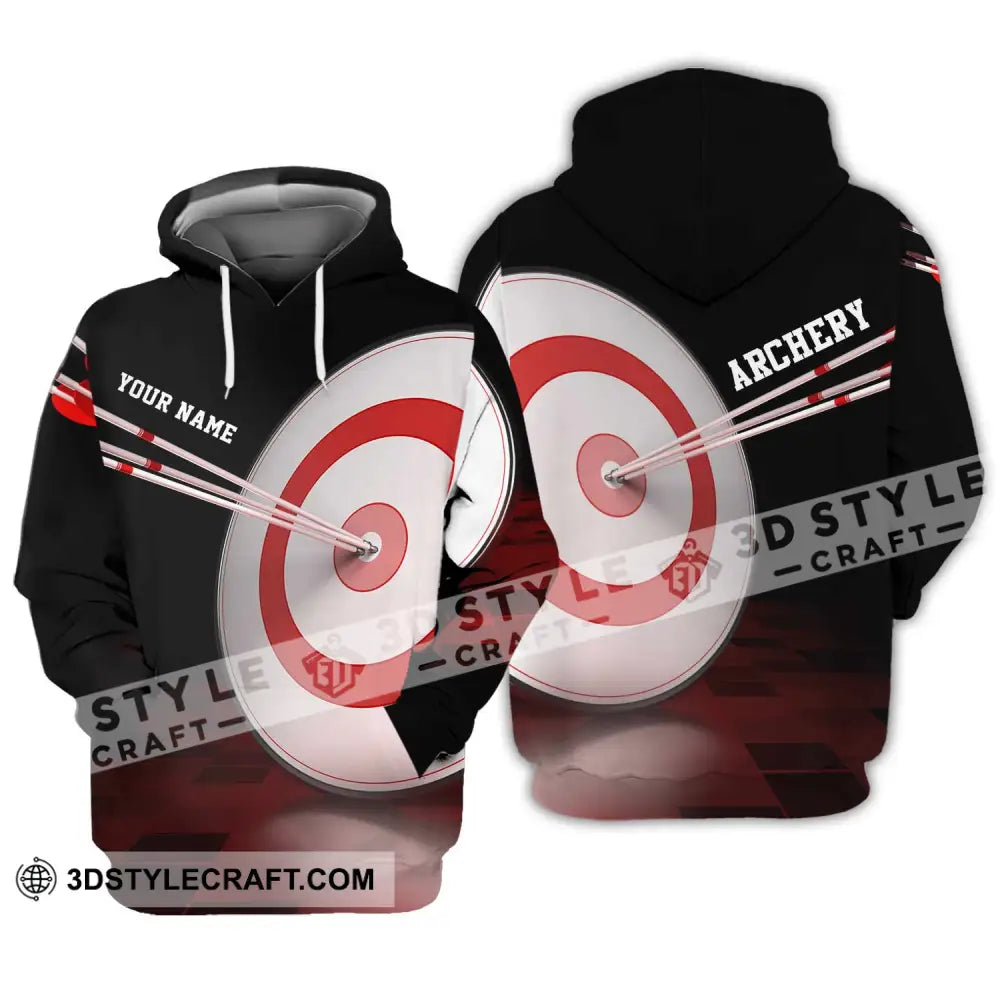 Unisex Shirt - Custom Name Hit The Target Darts Hoodie / S T-Shirt