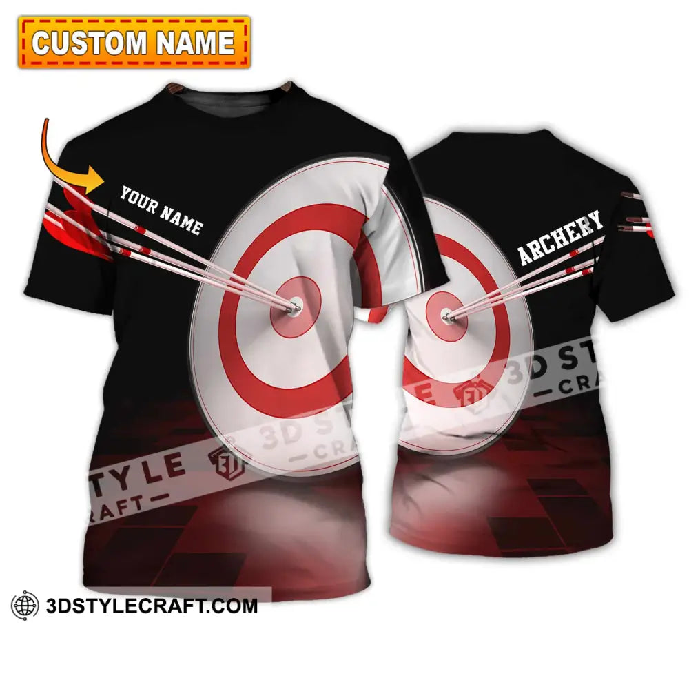 Unisex Shirt - Custom Name Hit The Target Darts T-Shirt