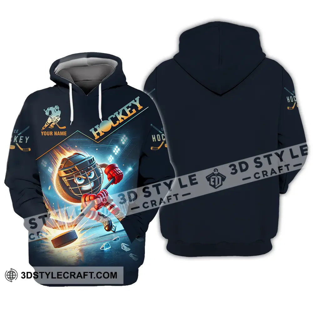 Unisex Shirt - Custom Name Hockey Hoodie / S T-Shirt