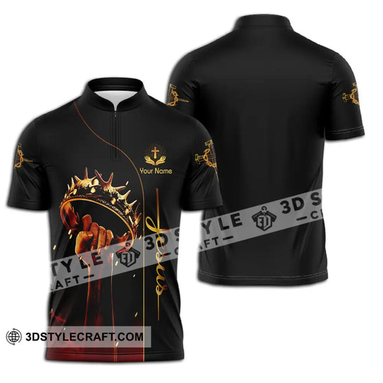Unisex Shirt - Custom Name Shirt Holding Crown Of Thorns Jesus style option 2