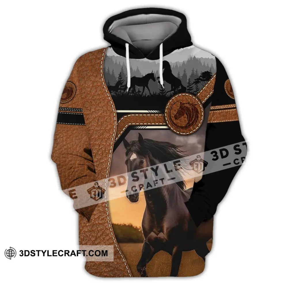 Unisex Shirt Custom Name Horse T-Shirt For Racing Club Gift Lovers Hoodie / S