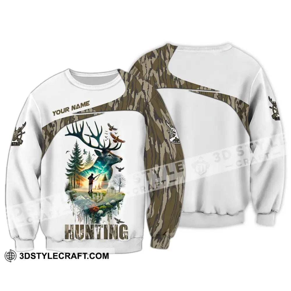 Unisex Shirt Custom Name Hunting Polo Long Sleeve Gift For Animal Hunters / S T-Shirt