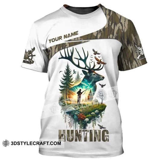Unisex Shirt, Custom Name Hunting Shirt, Hunting Polo Long Sleeve Shirt, Gift for Animal Hunters style option 2