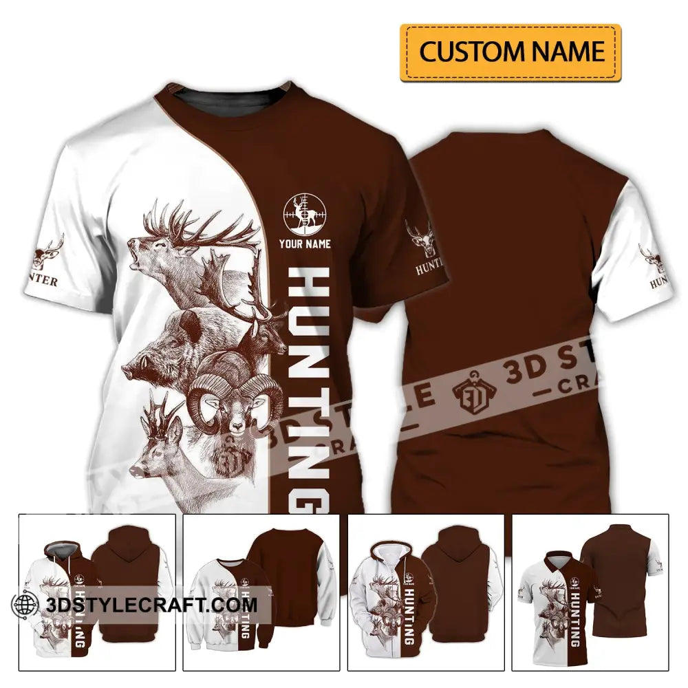 Unisex Shirt - Custom Name Hunting T-Shirt