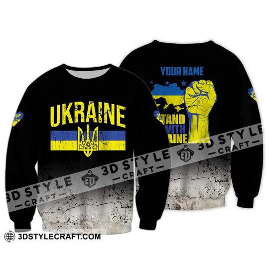 Unisex Shirt - Custom Name I Stand With Ukraine Shirt style option 4