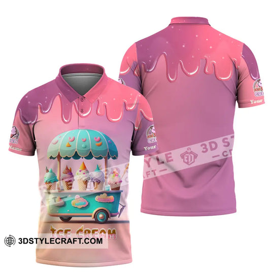 Unisex Shirt, Custom Name Ice Cream Shirt, T-Shirt for Ice Cream Lover style option 4