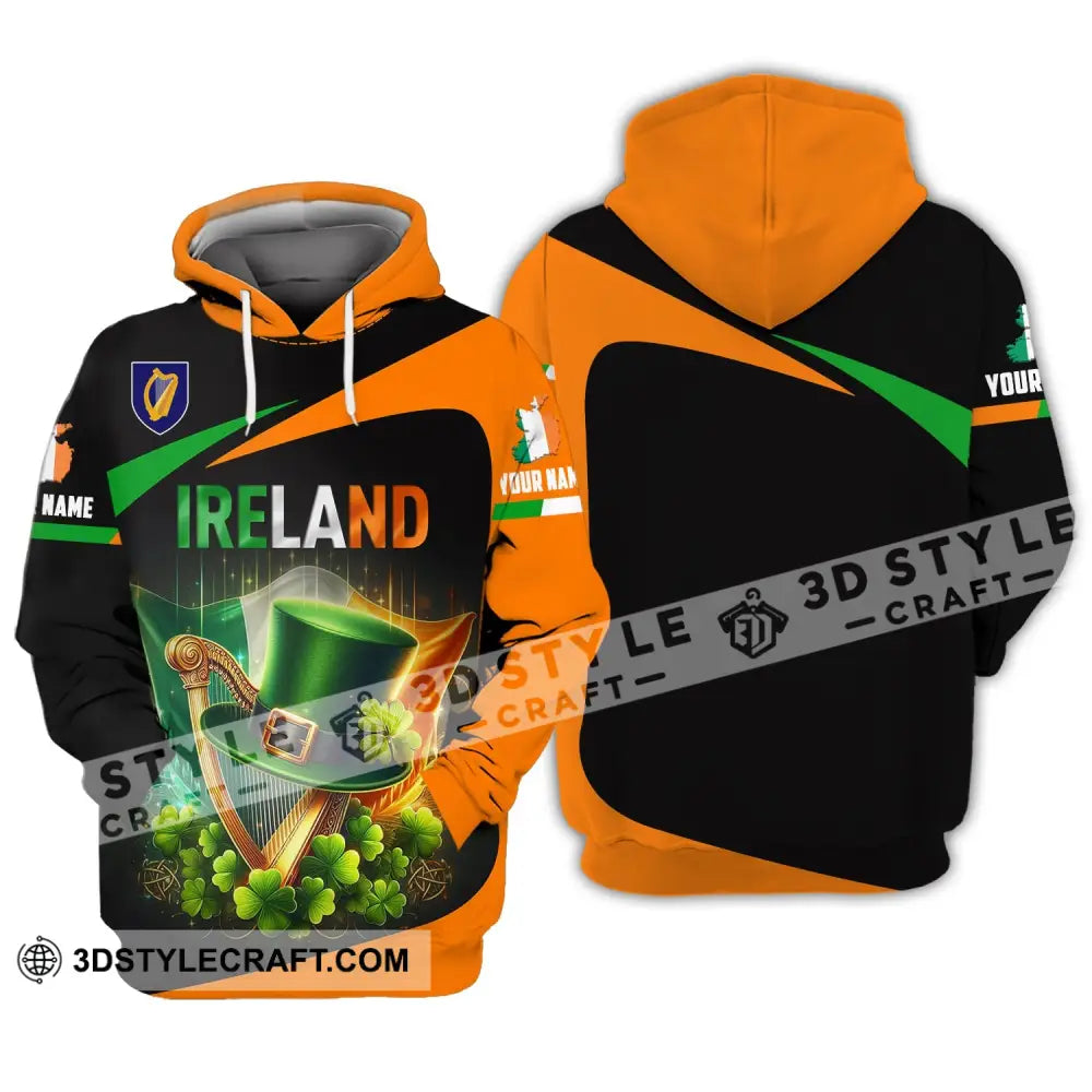 Unisex Shirt - Custom Name Ireland Hoodie / S T-Shirt