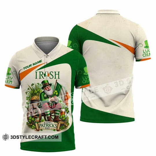 Unisex Shirt, Custom Name Ireland Shirt, Ireland Polo Long Sleeve Shirt style option 4