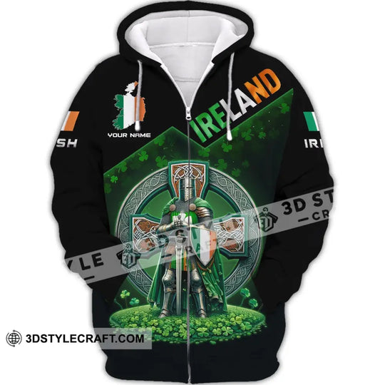 Unisex Shirt, Custom Name Ireland T-Shirt, Ireland Hoodie Polo Shirt, Gift for Irish style option 3