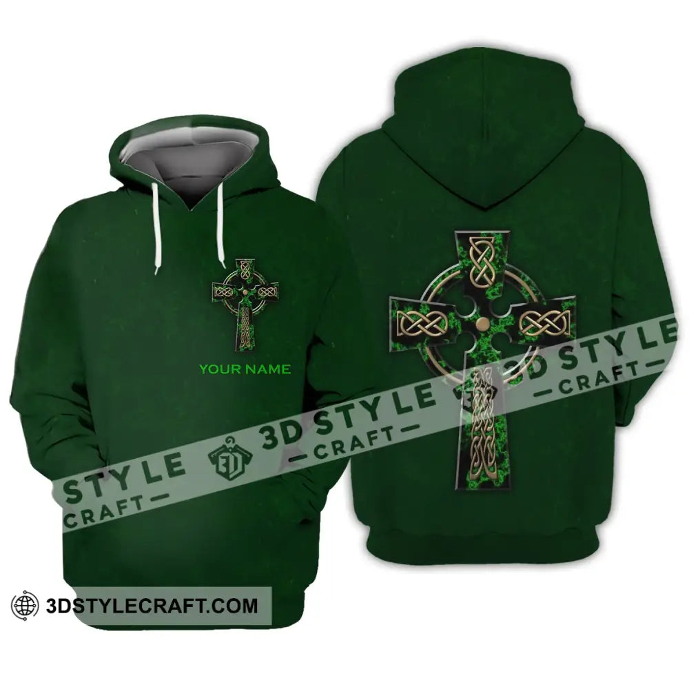 Unisex Shirt - Custom Name Irish Patrick’s Day Gift Happy Saint Hoodie / S T-Shirt