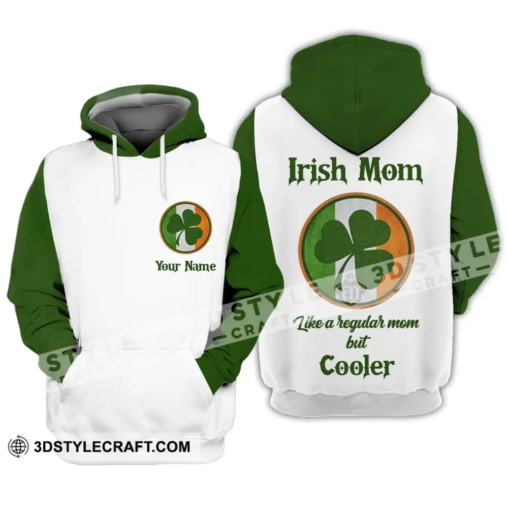 Unisex Shirt - Custom Name Irish Patrick’s Day Gift Happy Saint Mom Like A Regular But Cooler