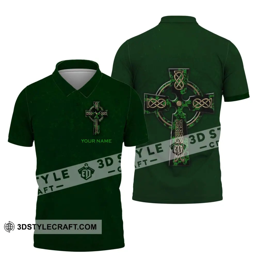 Unisex Shirt - Custom Name Irish Patrick’s Day Gift Happy Saint Polo / S T-Shirt