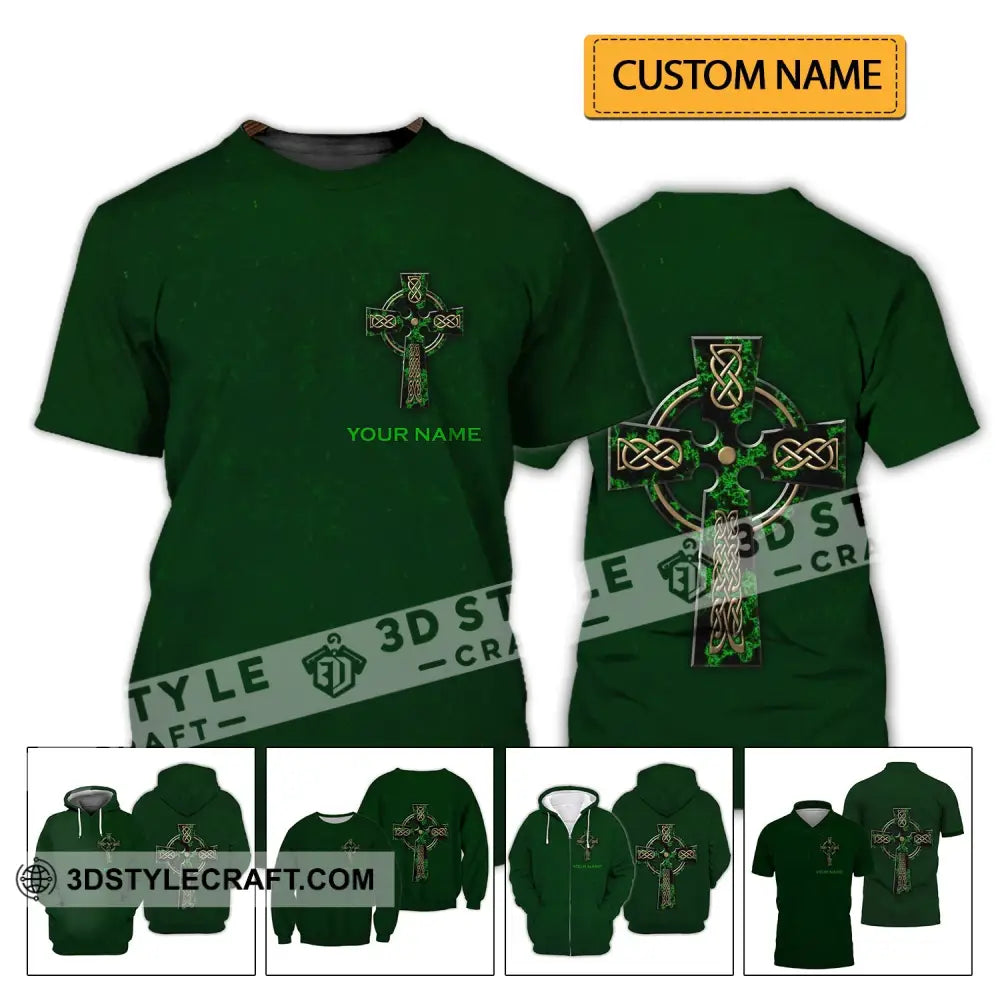 Unisex Shirt - Custom Name Irish Patrick’s Day Gift Happy Saint T-Shirt