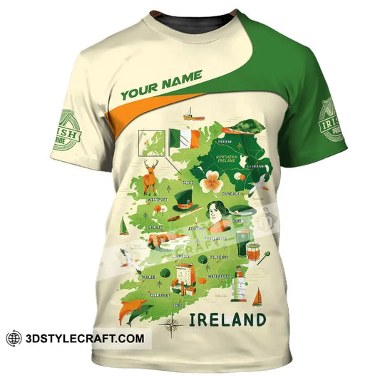 Unisex Shirt, Custom Name Irish T-Shirt, Ireland Hoodie Polo Shirt style option 2